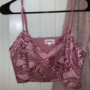 REVOLVE Superdown Sparkle Top